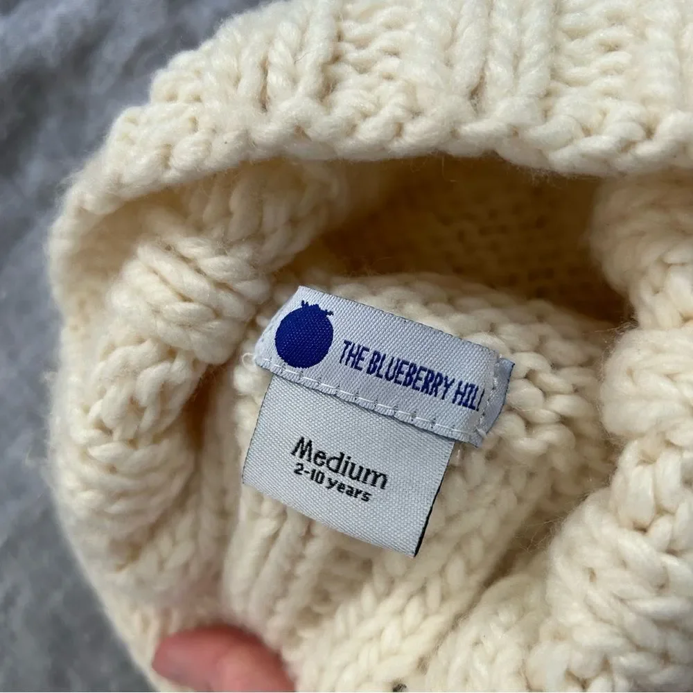 The Blueberry Hill Percy Dot Beanie Rainbow Pom Pom